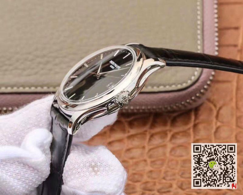 Replica Pat*k Phi1i*pe Calatrava 5227G-010 ZF Factory 1:1 Best Edition Black Dial Swiss Cal.324 SC