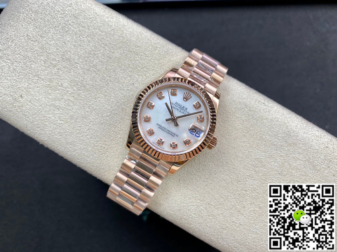 Replica R01ex Datejust M278275-0009 31MM 1:1 Best Edition EW Factory Rose Gold