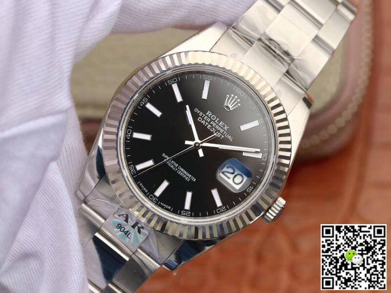 Replica R01ex Datejust 126334 41mm Men Watches 1:1 Best Edition Black Dial