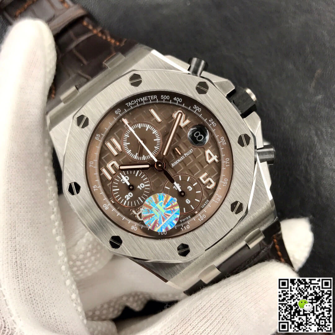 Replica Audemars P1g*et Royal Oak Offshore 26470ST.OO.A820CR.01 1:1 Best Edition JF Factory Brown Dial