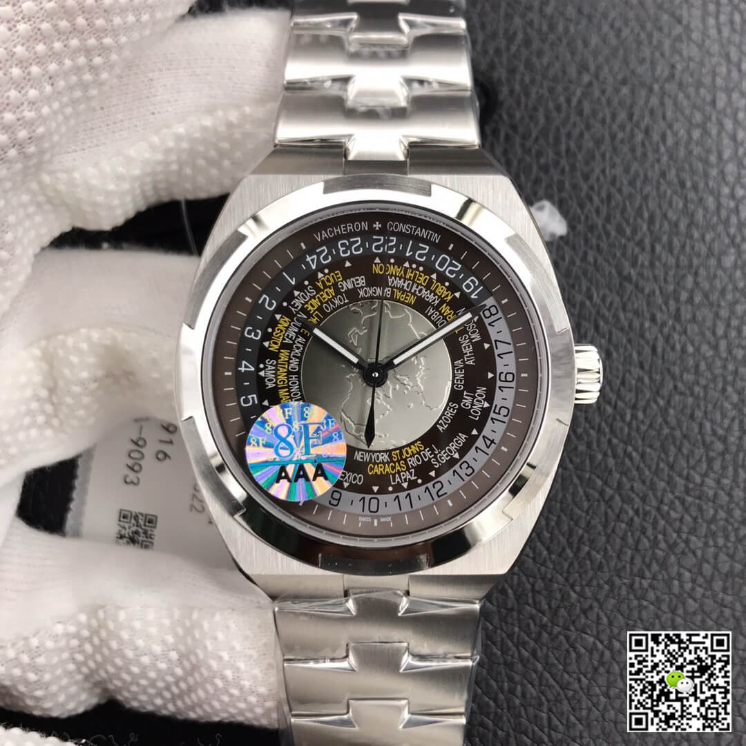 Replica Vacheron C0nstan1n Overseas 7700V/110A-B176 1:1 Best Edition 8F Factory Brown Dial