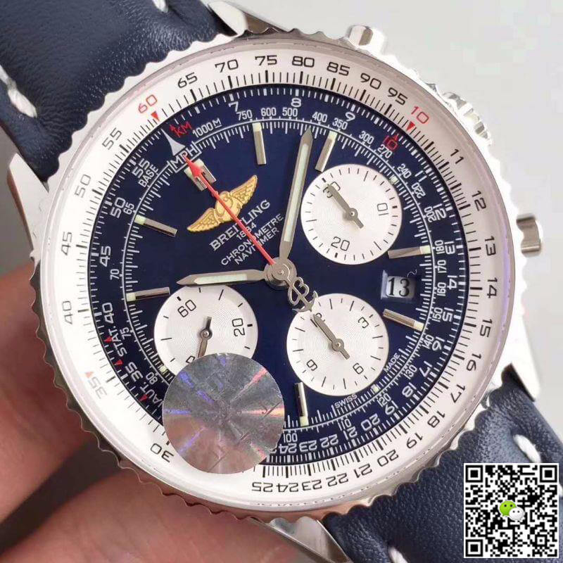 Replica Breitling Navitimer 01 AB012012/BB01/437X/A20BA.1 JF Factory 1:1 Best Edition Swiss ETA7750 Blue Dial
