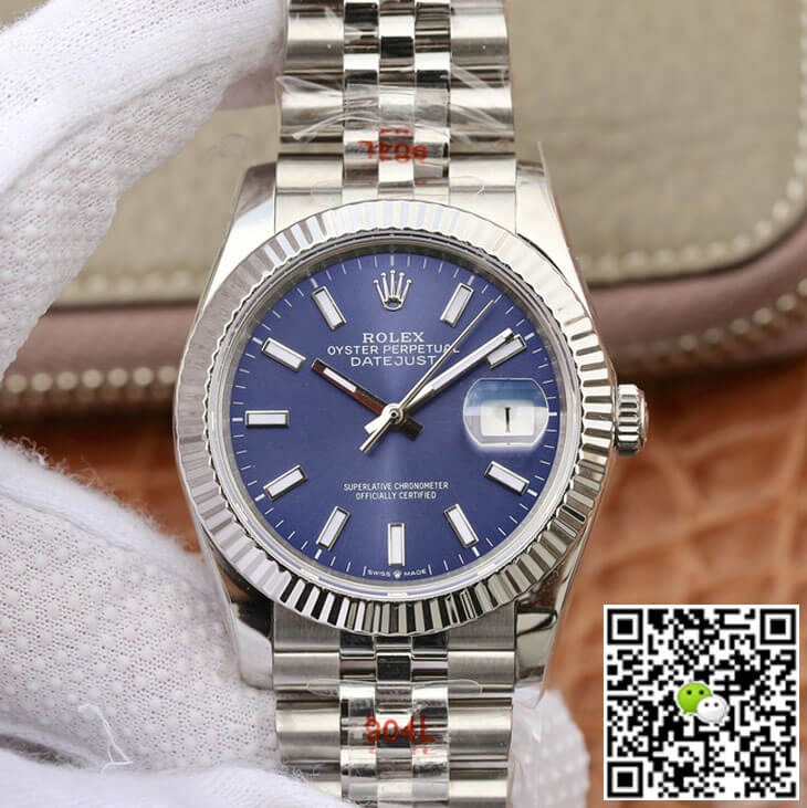 Replica R01ex Datejust M126234-0017 1:1 Best Edition GM Factory Blue Dial