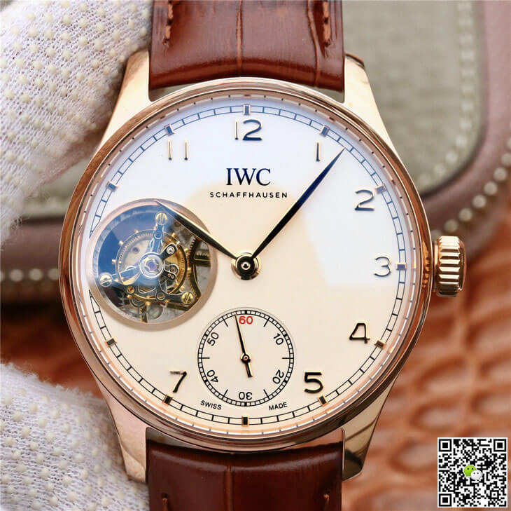 Replica IWC Portuguese Tourbillon IW546302 1:1 Best Edition ZF Factory Silver Dial