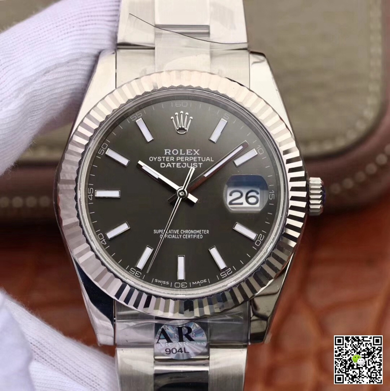 Replica R01ex Datejust 126334 1:1 Best Edition Black Dial