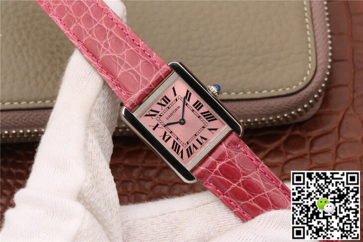 Ca*t1er Replica Tank W5200000 Ladies 1:1 Best Edition K11 Factory Pink Dial