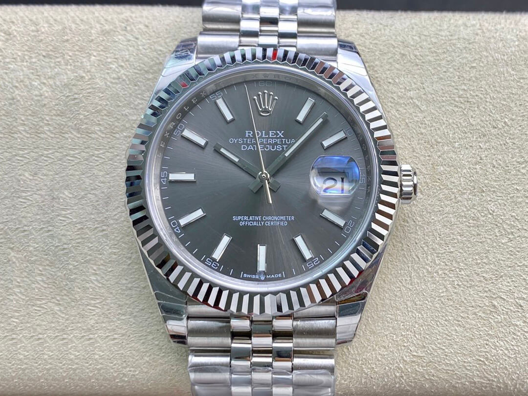 Replica R01ex Datejust M126334-0014 1:1 Best Edition EW Factory Grey Dial