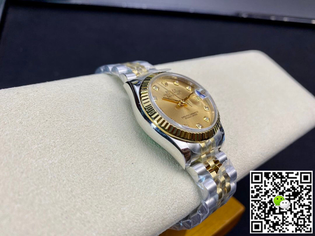 Replica R01ex Datejust M278273-0026 31MM 1:1 Best Edition EW Factory Champagne Dial
