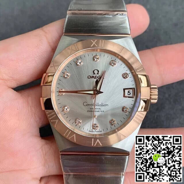 Replica 0me*ga Constellation 123.20.38.21.52.001 1:1 Best Edition VS Factory Silvery White Dial