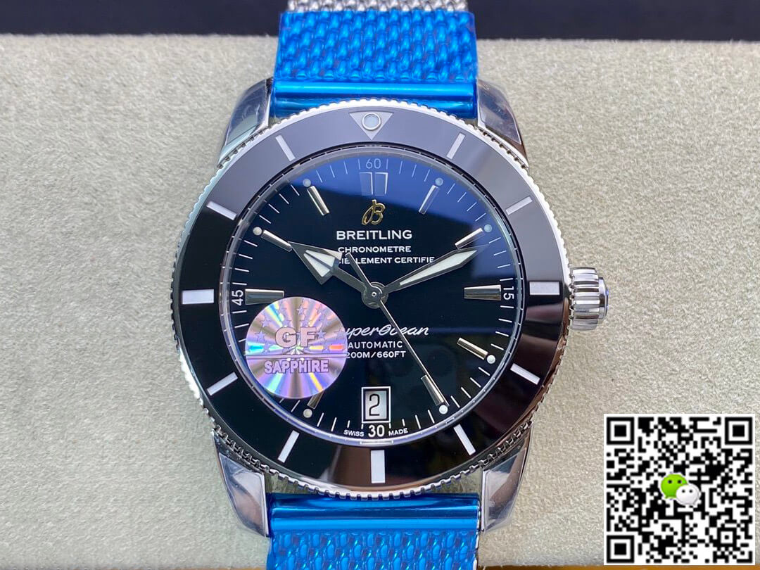 Replica Breitling S*perocean Heritage II AB202033/Q618/152A GF Factory 1:1 Best Edition Swiss ETA9015 Black Dial