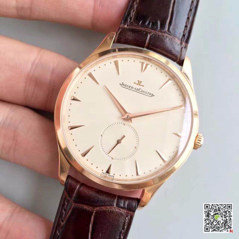Replica Jaeger-LeCoultre Master Ultra Thin Q1352520 ZF Factory 1:1 Best Edition Swiss ETA896 Creamy dial sub second