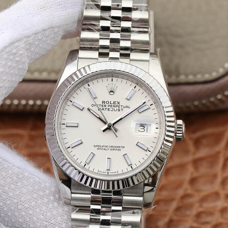 Replica R01ex Datejust 36MM 1:1 Best Edition GM Factory White Dial
