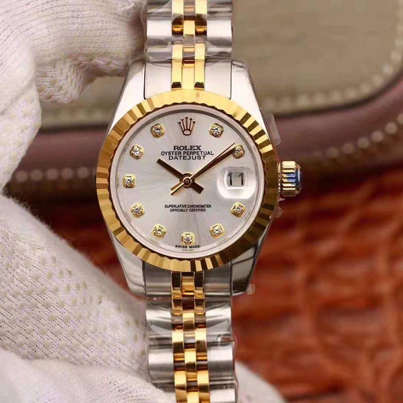 Replica R01ex Lady Datejust 28MM 1:1 Best Edition Swiss Original Imported NH05 18K Gold Plated
