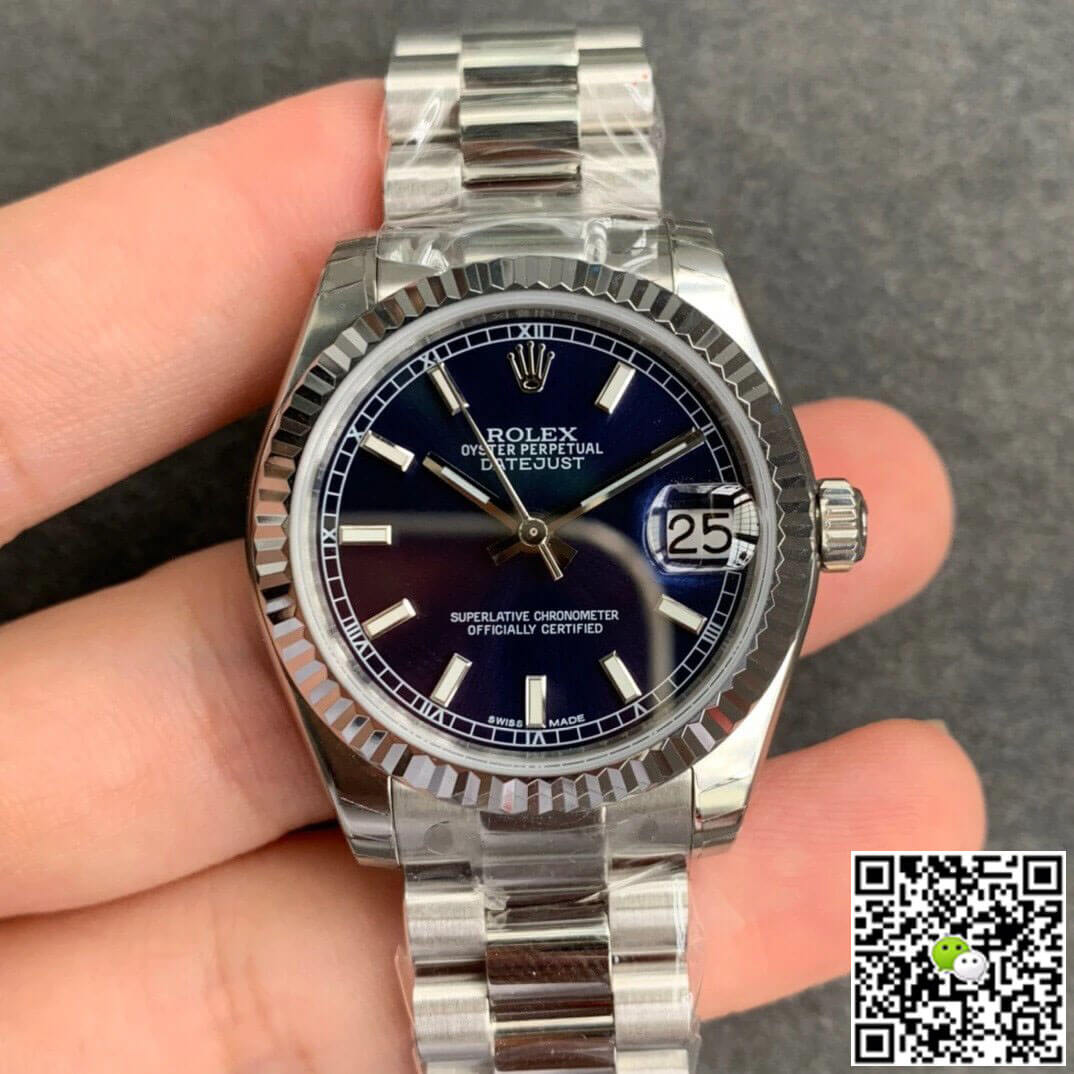 Replica R01ex Datejust M178274-0038 1:1 Best Edition GS Factory Blue Dial