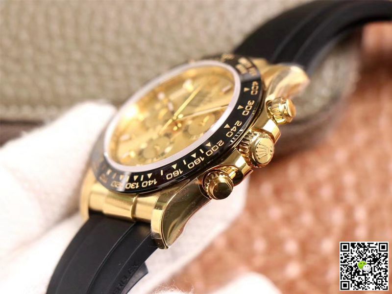 R01ex Daytona Replica M116518LN-0042 1:1 Best Edition Noob Factory Champagne Dial Swiss ETA4130