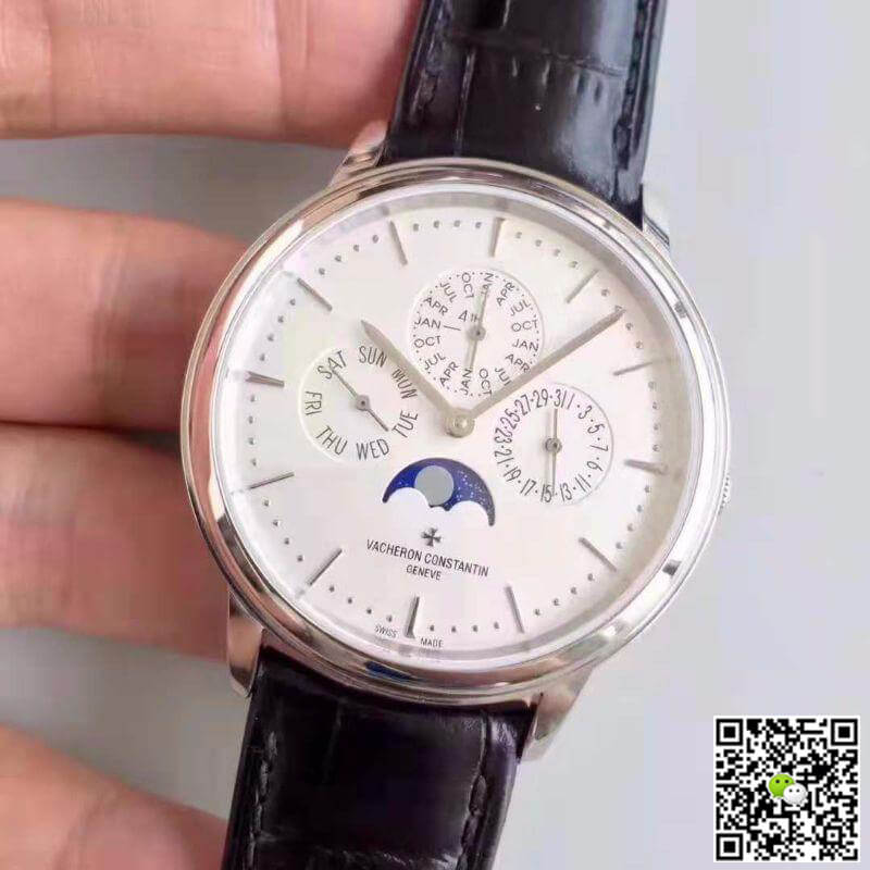 Vacheron C0nstan1n Replica Patrimony Perpetual Calendar 43175/000R-9687 1:1 Best Edition Swiss ETA1120