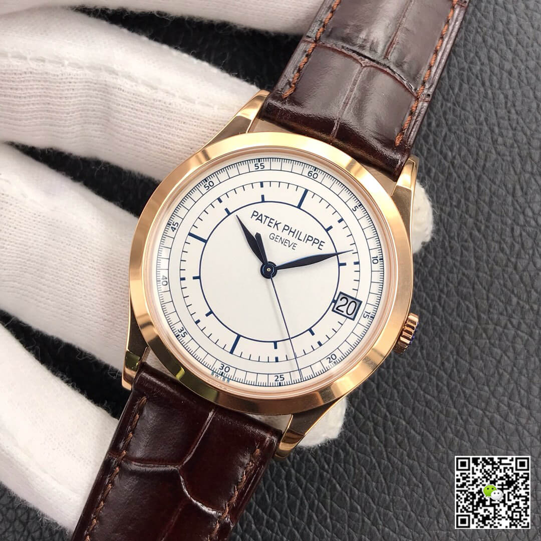 Replica Pat*k Phi1i*pe Calatrava 5296R-001 1:1 Best Edition ZF Factory Rose Gold White Dial