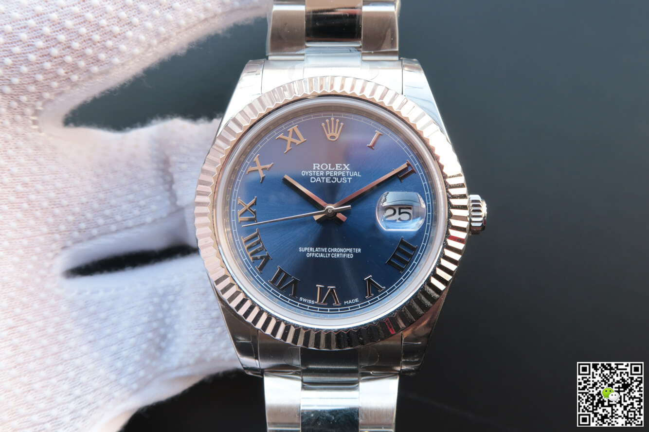 Replica R01ex Datejust 116334 41MM 1:1 Best Edition EW Factory Blue Dial