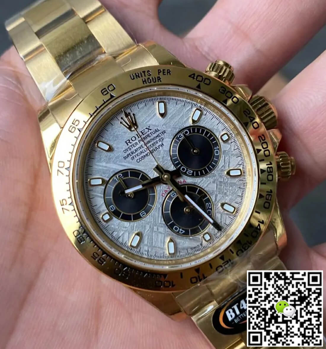Replica R01ex Daytona M116508-0015 1:1 Best Edition BT Factory Meteorite Dial