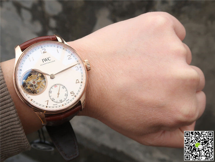 Replica IWC Portuguese Tourbillon IW546302 1:1 Best Edition ZF Factory Silver Dial