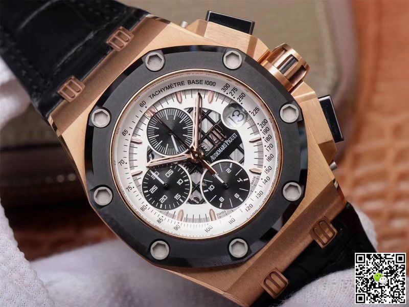 Replica Audemars P1g*et Royal Oak Offshore 26078RO.OO.D002CR.01 1:1 Best Edition JF Factory Rose Gold Swiss ETA3126