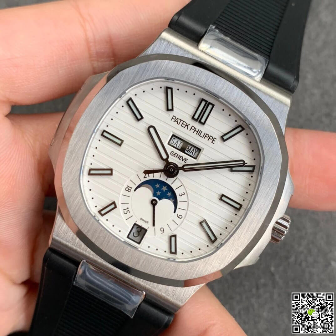 Replica Pat*k Phi1i*pe Nautilus 5726 1:1 Best Edition GR Factory V2 Black Rubber Strap