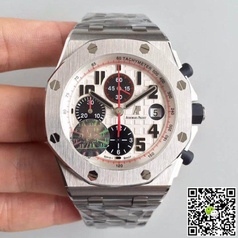 Replica Audemars P1g*et Royal Oak Offshore 26170ST.OO.1000ST.01 JF Factory 1:1 Best Edition Swiss ETA7750 White Dial