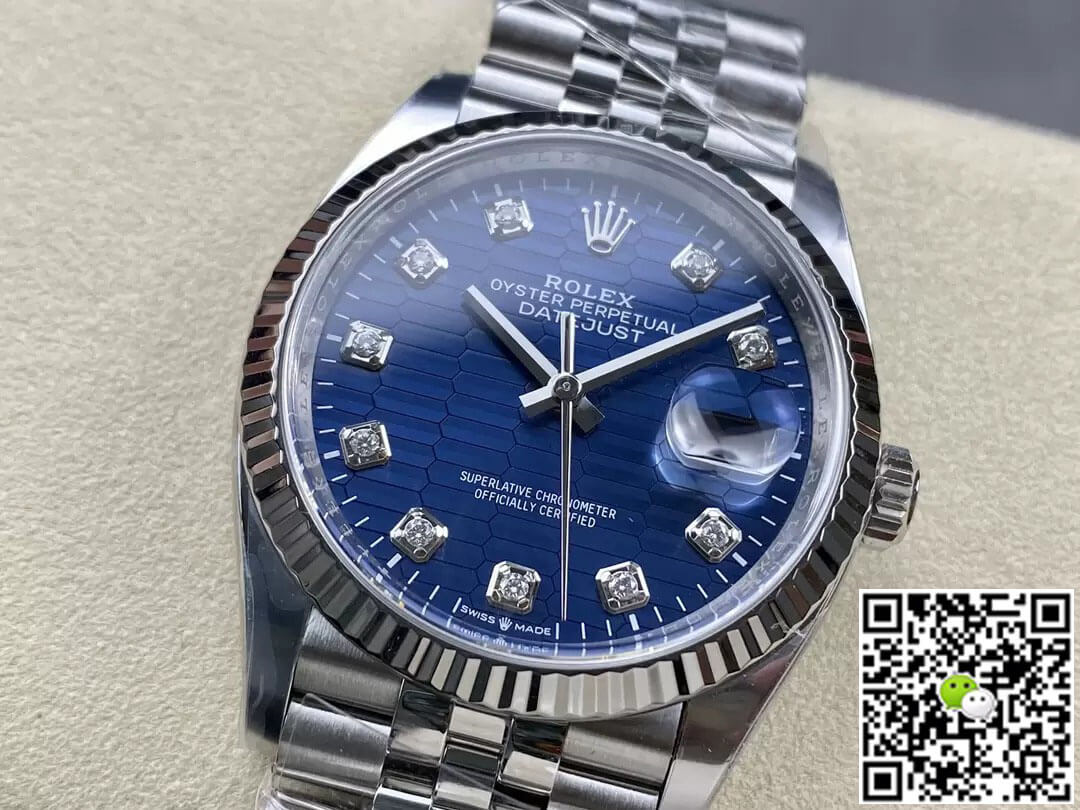 Replica R01ex Datejust M126234-0057 36MM 1:1 Best Edition Clean Factory Blue Dial