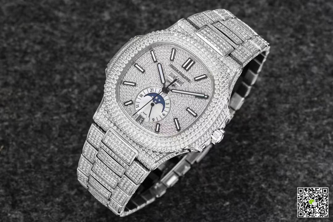 Replica Pat*k Phi1i*pe Nautilus 5726/1A-014 1:1 Best Edition R8 Factory Gypsophila D1am0nd Dial