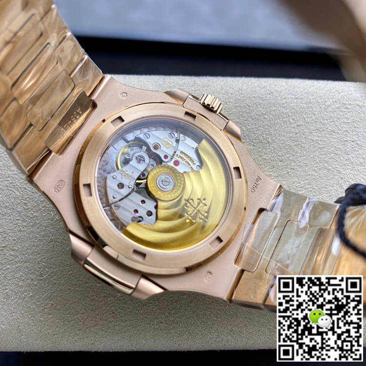 Replica Pat*k Phi1i*pe Nautilus 1:1 Best Edition PPF Factory Rose Gold With D1am0nds