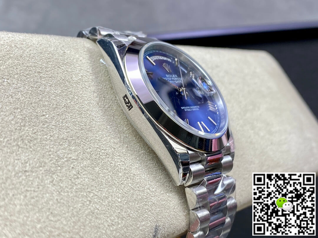 Replica R01ex Day Date M228206-0015 1:1 Best Edition EW Factory Blue Dial