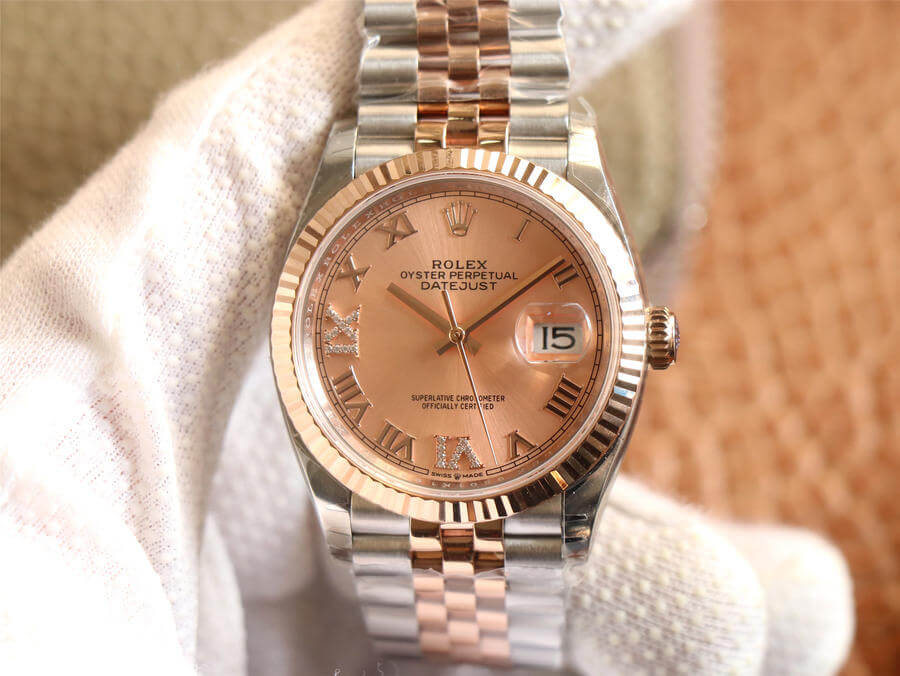 Replica R01ex Datejust M126231-0027 1:1 Best Edition EW Factory Rose Gold