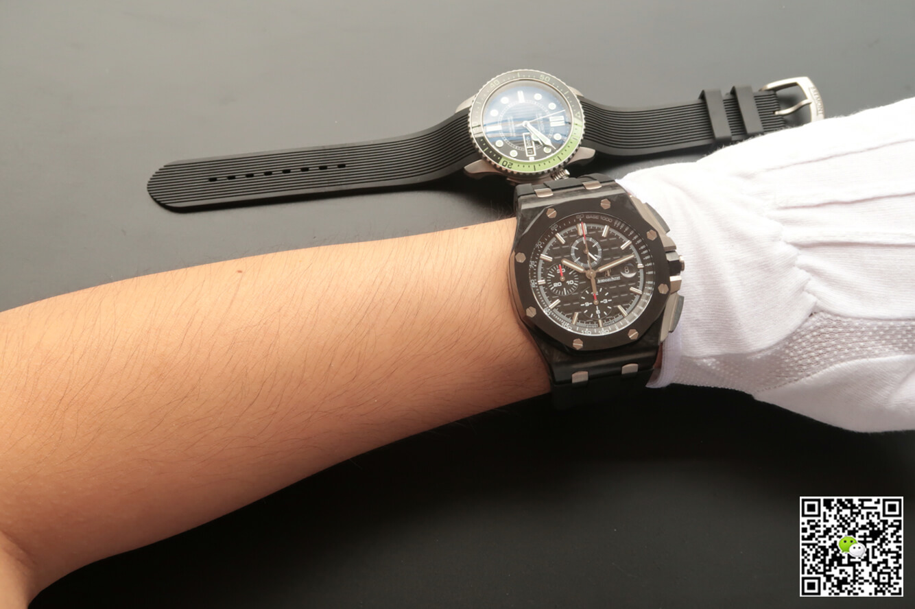 Replica Audemars P1g*et Royal Oak Offshore 26400AU.OO.A002CA.01 1:1 Best Edition JF Factory Black Dial