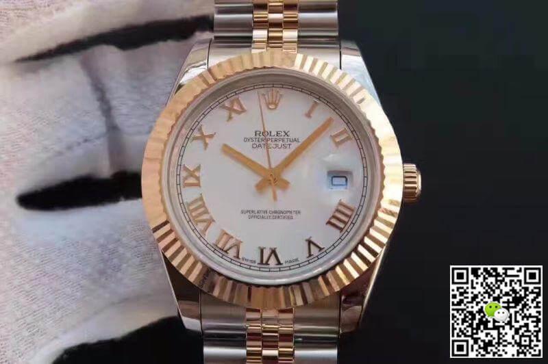 R01ex Dupe Datejust 41mm 126333-006 1:1 Best Edition Men Watches Swiss ETA2836-2 Gold Wrapped