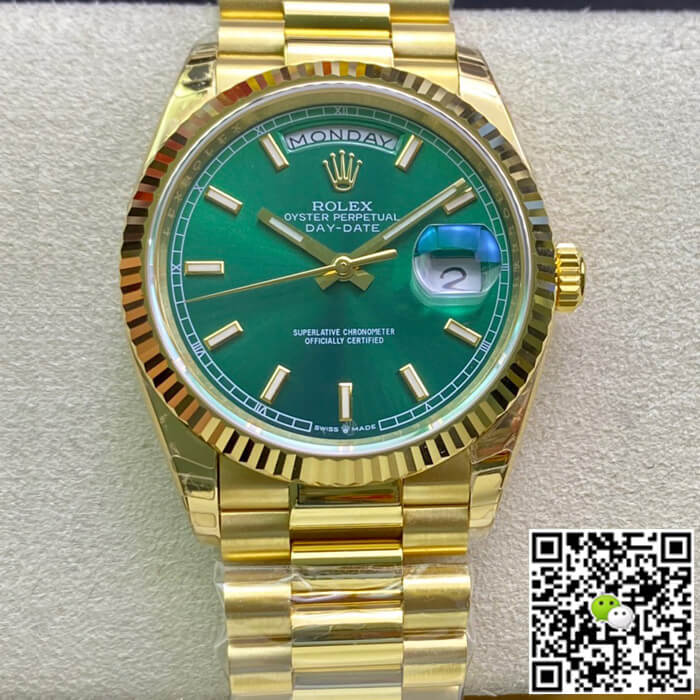 Replica R01ex Day Date 118238 1:1 Best Edition EW Factory Yellow Gold