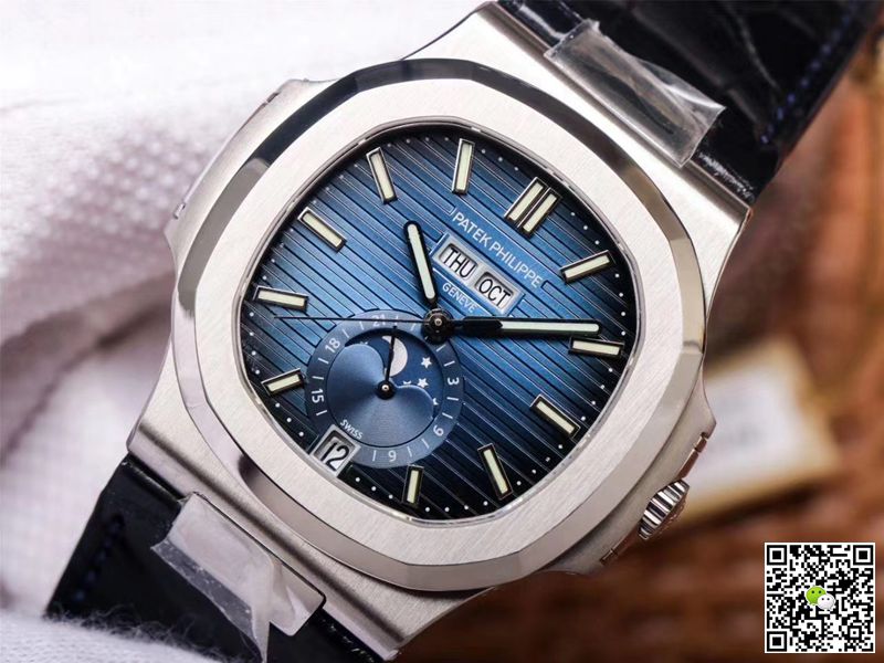 Replica Pat*k Phi1i*pe Nautilus 5726/1A-014 1:1 Best Edition PF Factory Black Strap Swiss ETA324