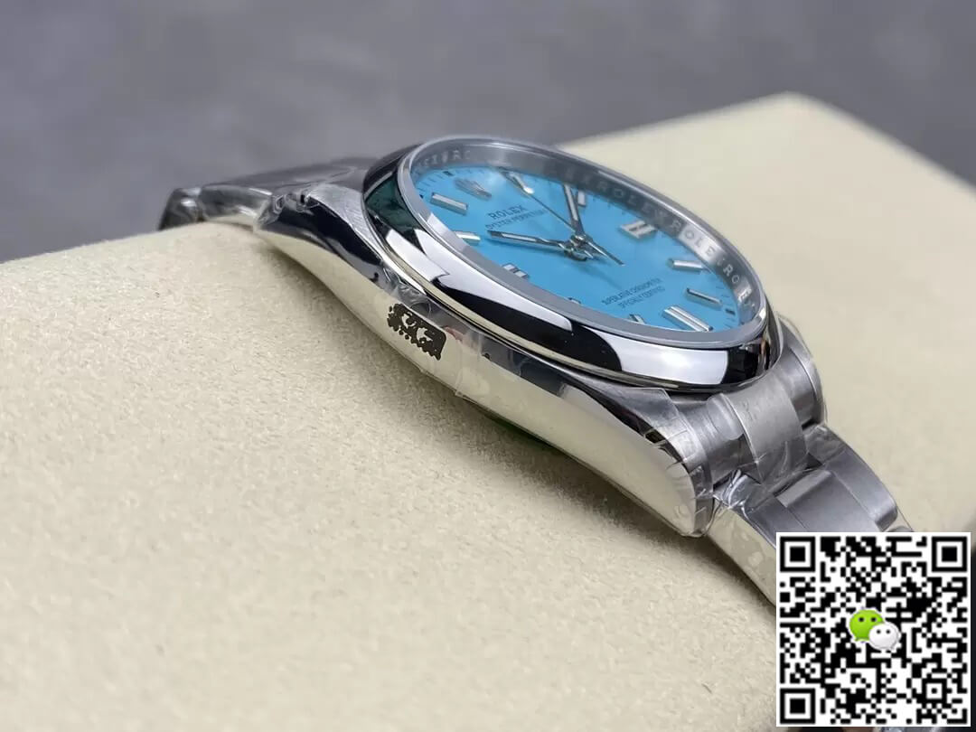 Replica R01ex Oyster Perpetual M126000-0006 36MM 1:1 Best Edition VS Factory Turquoise Blue Dial
