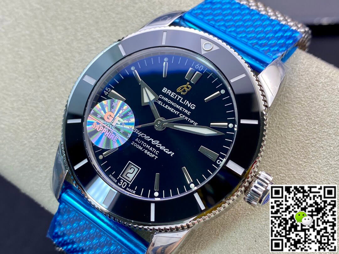 Replica Breitling S*perocean Heritage II AB202033/Q618/152A GF Factory 1:1 Best Edition Swiss ETA9015 Black Dial
