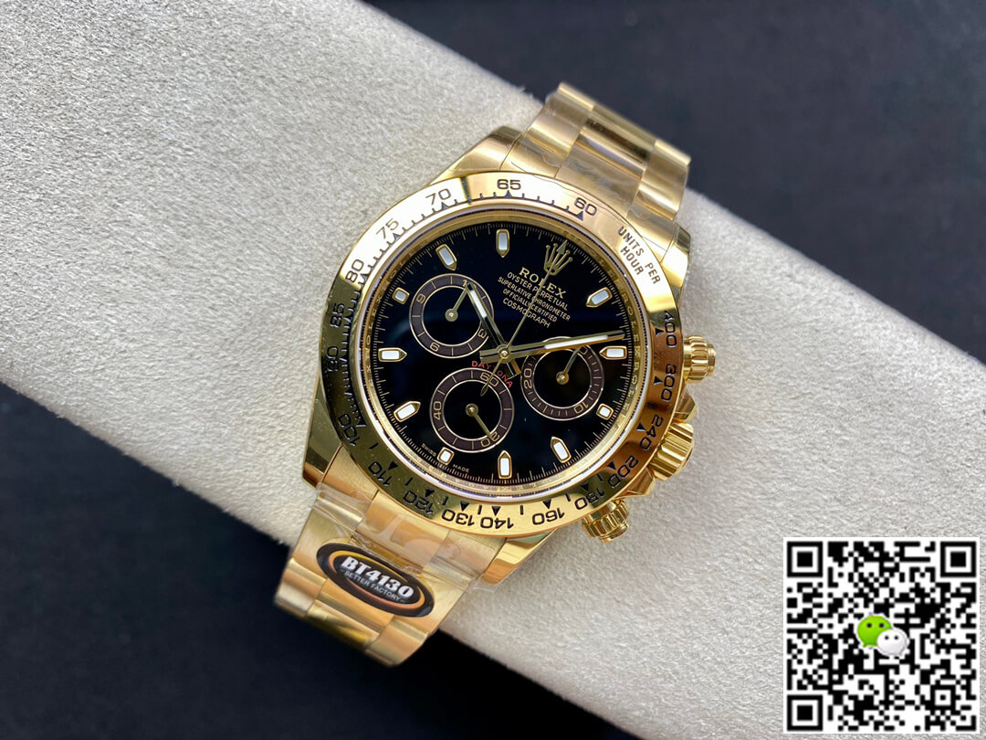 Replica R01ex Daytona M116508-0004 1:1 Best Edition BT Factory Yellow Gold