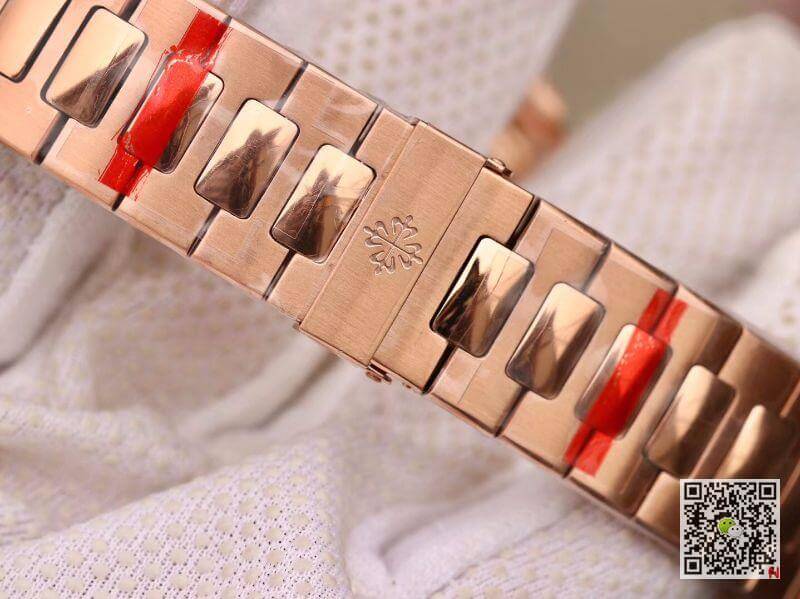 Replica Pat*k Phi1i*pe Nautilus 5711 PF factory V2 Men Watches 1:1 Best Edition Swiss ETA324 Rose gold dial