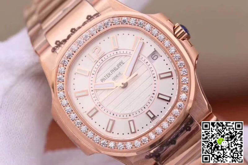Replica Pat*k Phi1i*pe Nautilus Ladies 7010/1R-011 1:1 Best Edition Swiss Quartz E23-250 S C