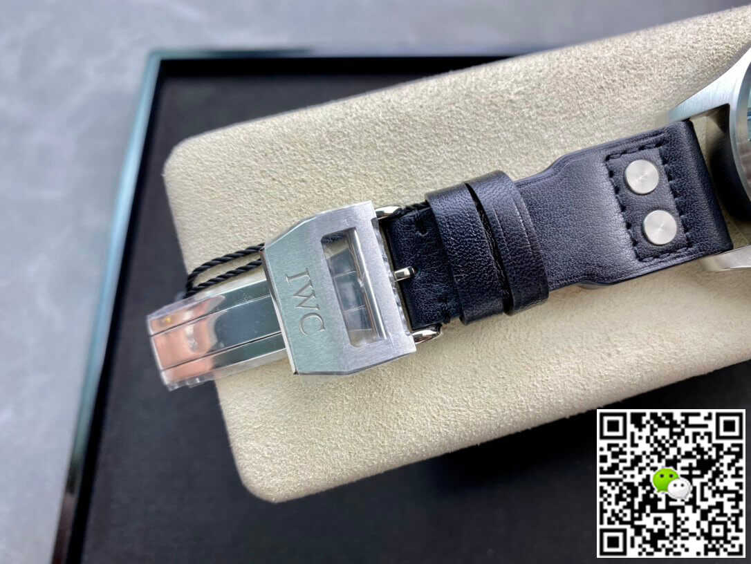 Replica IWC Pilot 46MM 1:1 Best Edition ZF Factory Stainless Steel Black Dial