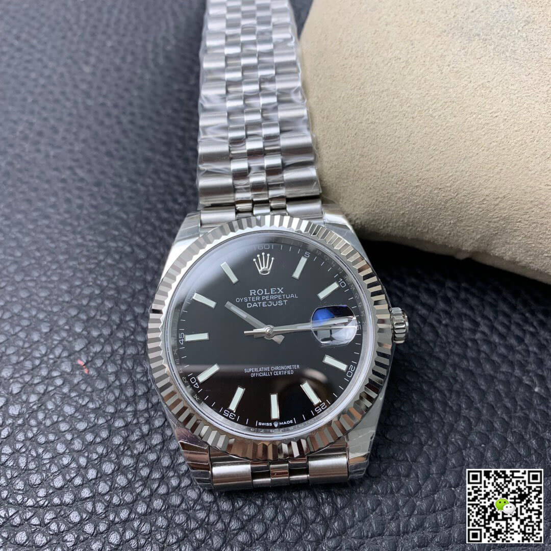 Replica R01ex Datejust M126334-0018 1:1 Best Edition EW Factory Black Dial