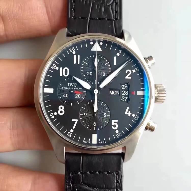 Replica IWC Pilot IW37777 1:1 Best Edition ZF Factory Black Dial