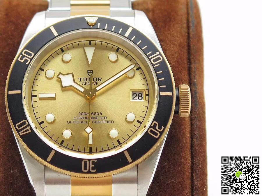 TUDOR Replica Heritage Black Bay M79733N-0004 ZF Factory 1:1 Best Edition Swiss ETA2824-2 S*perlumed Dome-shaped Yellow Gold Dial