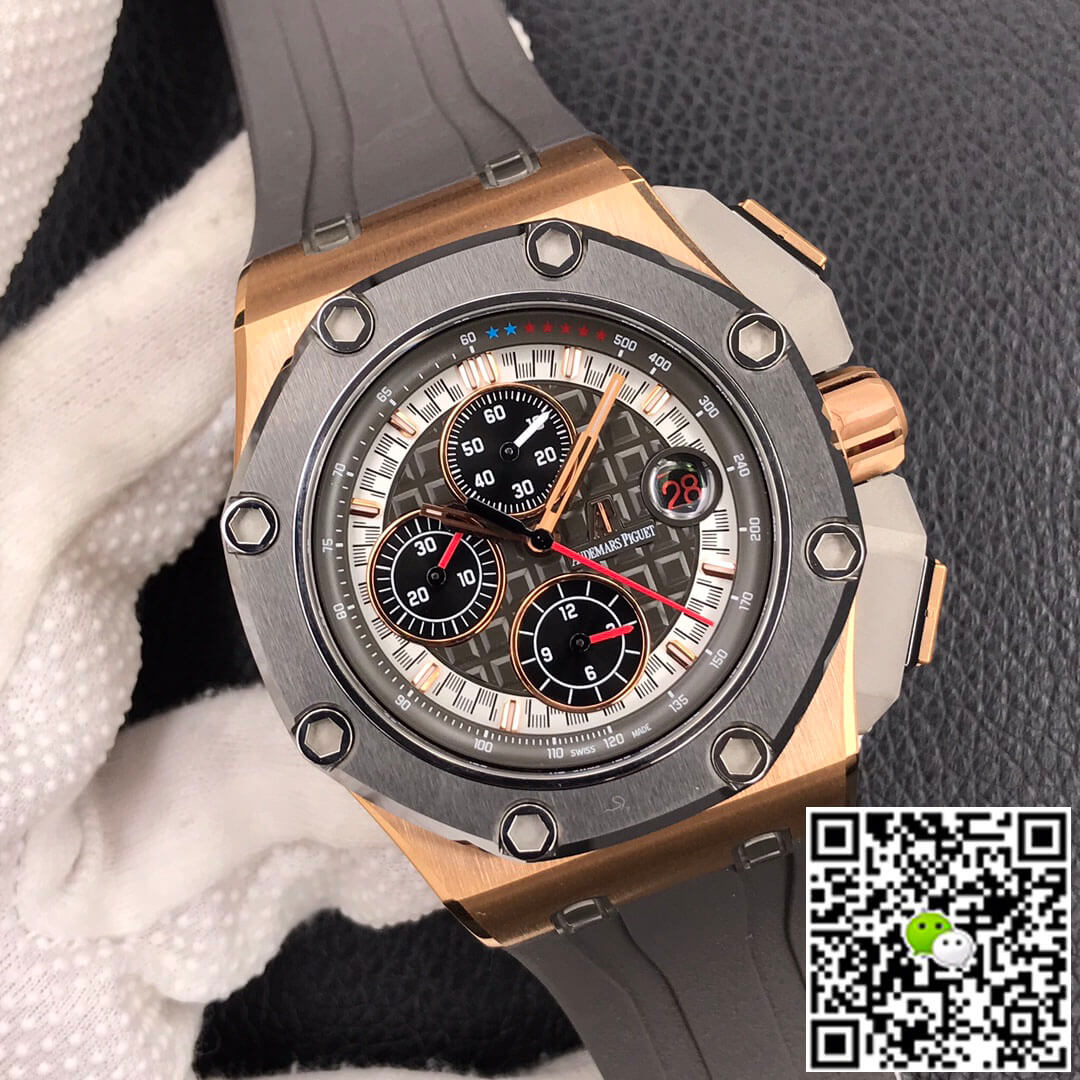 Replica Audemars P1g*et Royal Oak Offshore 26568OM.OO.A004CA.01 1:1 Best Edition JF Factory Rose Gold