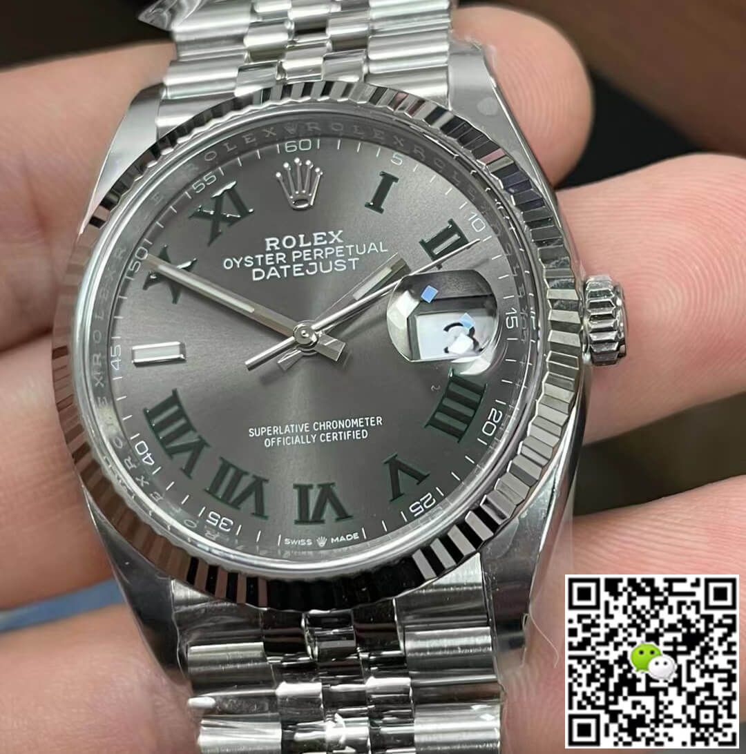 Replica R01ex Datejust M126234-0045 36MM 1:1 Best Edition Clean Factory Gray Dial