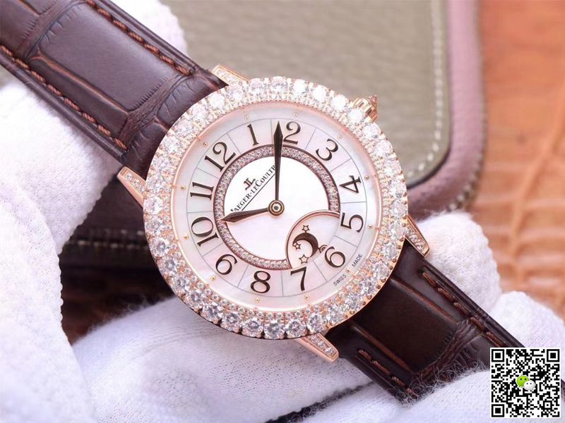 Replica Jaeger LeCoultre Rendez Vous Q3523570 1:1 Best Edition ZF Factory Rose Gold D1am0nd Swiss ETA925B/1