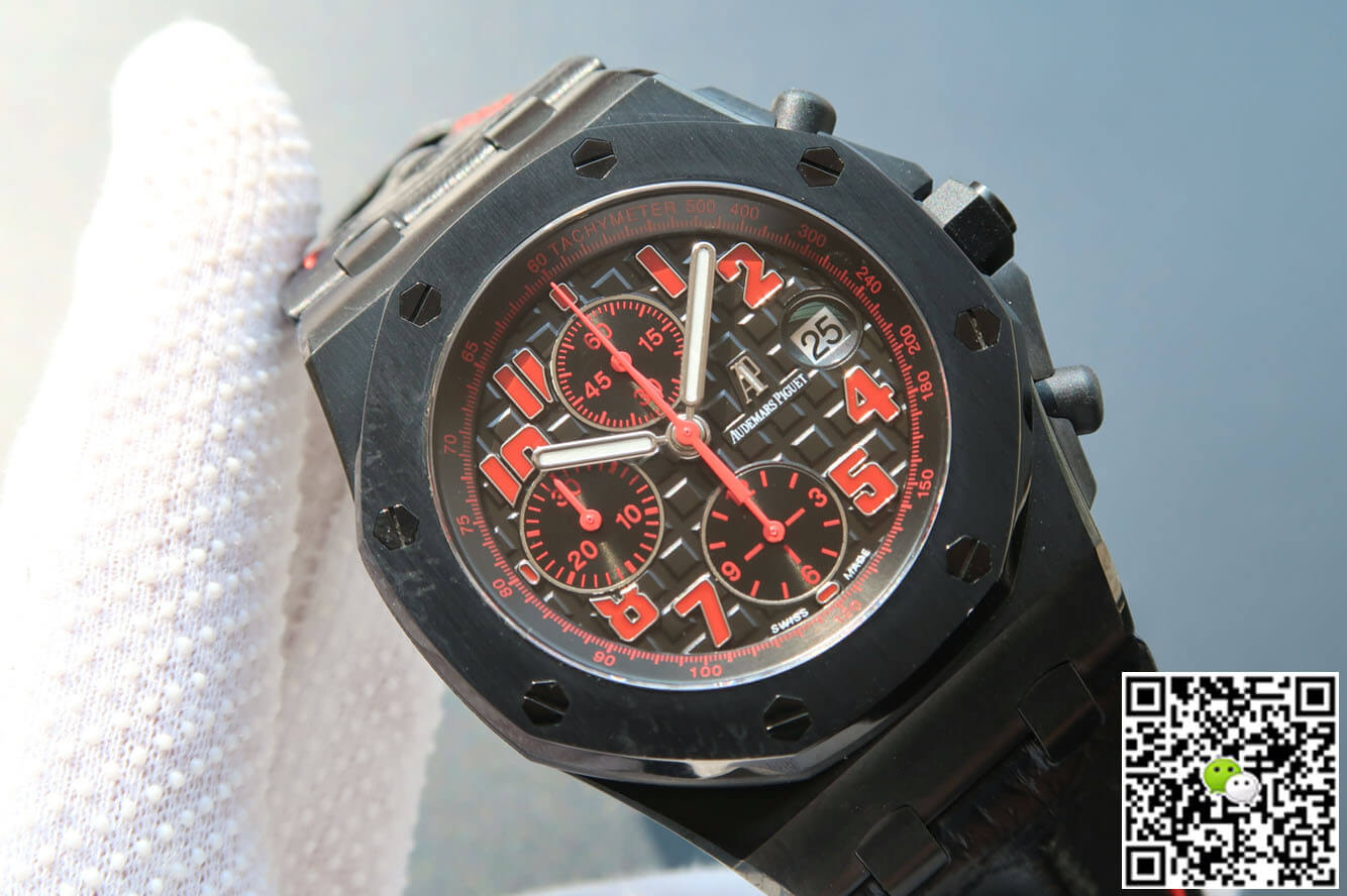 Replica Audemars P1g*et Royal Oak Offshore 26186SN.OO.D101CR.01 1:1 Best Edition JF Factory Black Dial