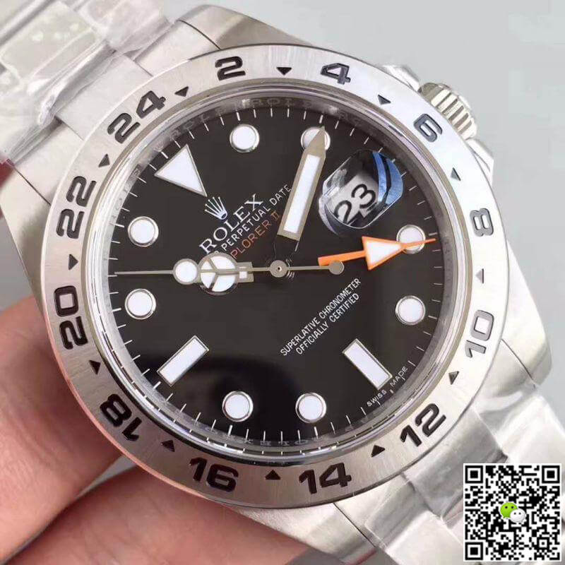 Replica R01ex Explorer II 216570 Noob Factory V7 Men Watches 1:1 Best Edition Swiss ETA3187 Black Dial